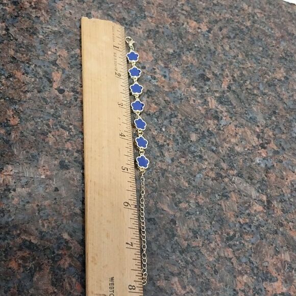 7 Stone Clover Necklace / Anklet...NEW - Picture 2 of 6